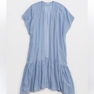 Aerie maxi gauze ruffle cape